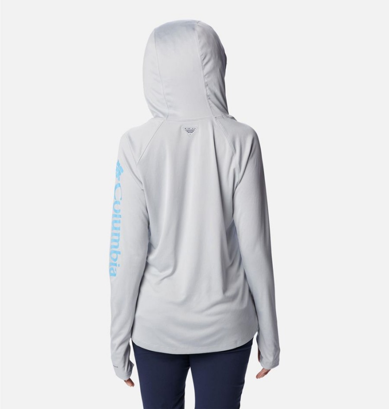 Columbia PFG Tidal Tee Women's Hoodie Grey | KVJAFL-562