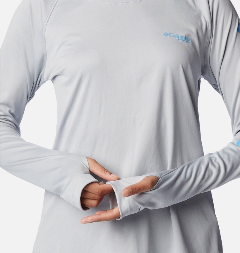 Columbia PFG Tidal Tee Women's Hoodie Grey | KVJAFL-562
