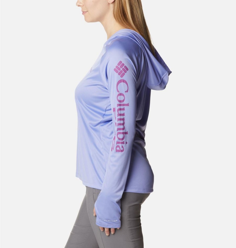 Columbia PFG Tidal Tee Women's Hoodie Purple | COSPQI-034