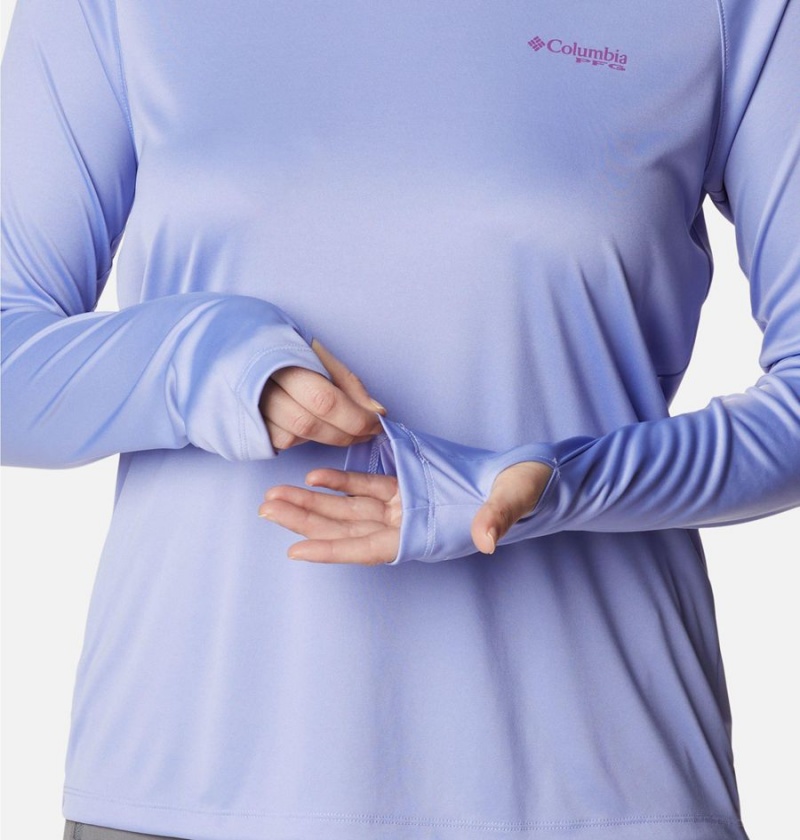 Columbia PFG Tidal Tee Women's Hoodie Purple | COSPQI-034