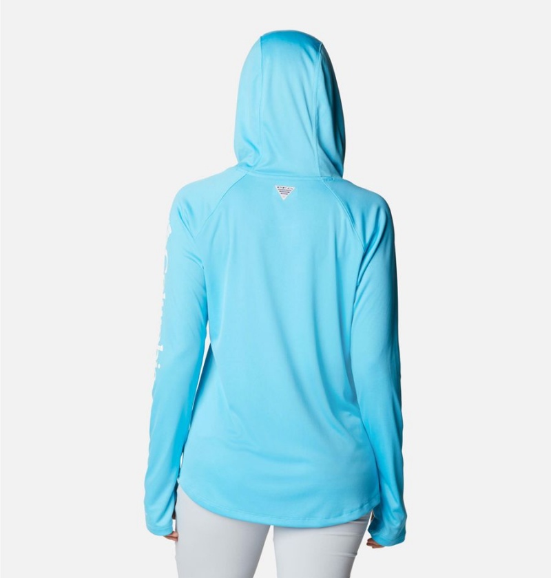 Columbia PFG Tidal Tee Women's Hoodie Turquoise | YLGJDM-592
