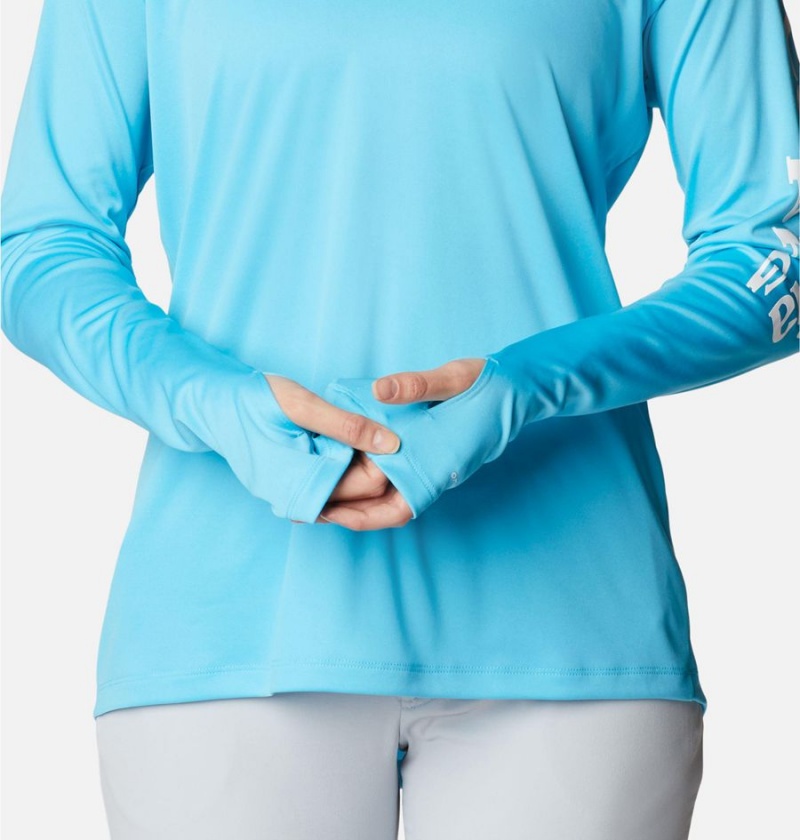Columbia PFG Tidal Tee Women's Hoodie Turquoise | YLGJDM-592