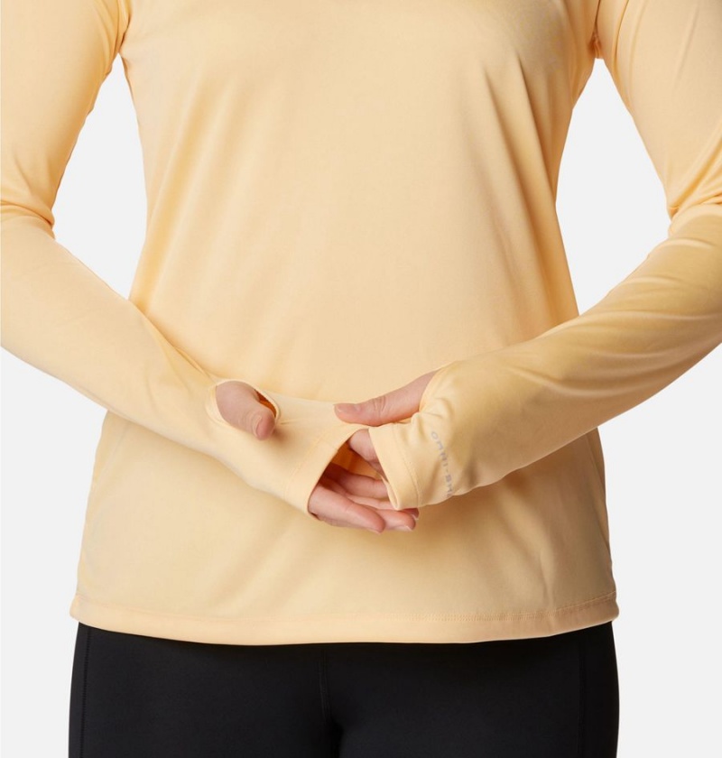 Columbia PFG Tidal Tee Women's Hoodie Yellow | HWVSFJ-315