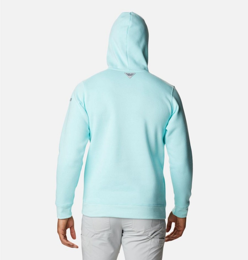 Columbia PFG Triangle II Men's Hoodie Blue | ENWLDP-964