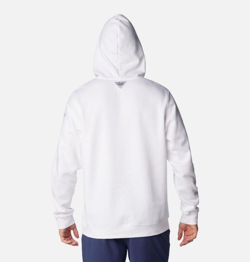 Columbia PFG Triangle II Men's Hoodie White | FTWGVN-042