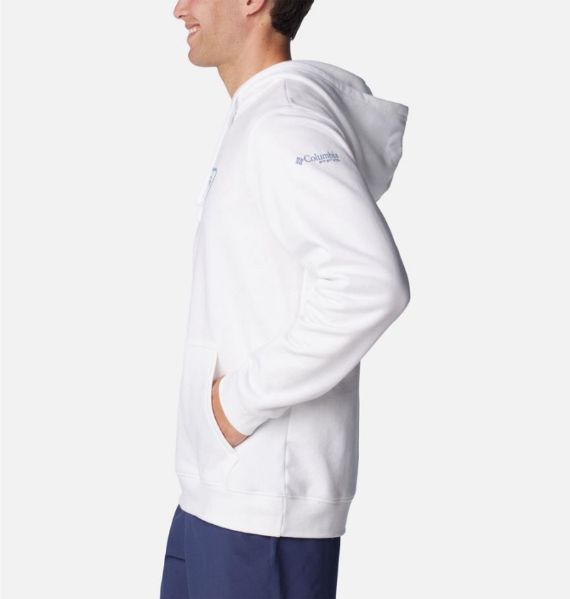 Columbia PFG Triangle II Men's Hoodie White | FTWGVN-042