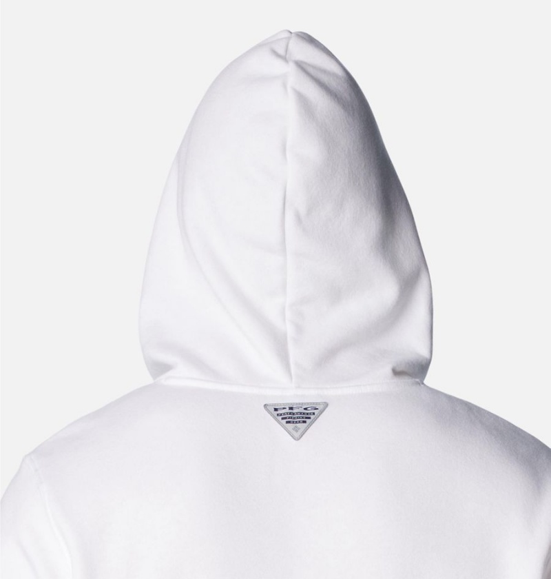 Columbia PFG Triangle II Men's Hoodie White | FTWGVN-042