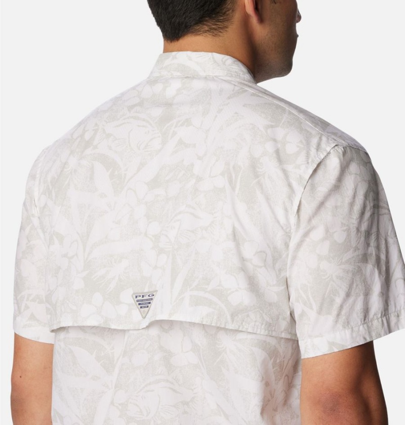 Columbia PFG Trollers Best Short Sleeve Men's Shirt Grey | JTHRPN-769