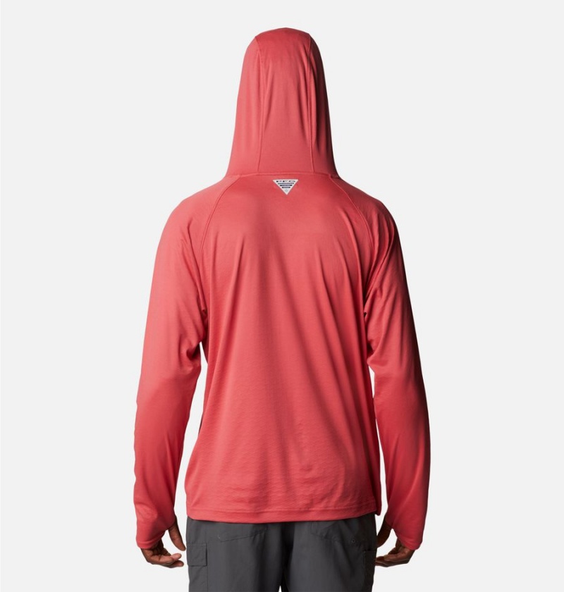 Columbia PFG Zero Rules Ice Men's Hoodie Red | LXYKIN-092