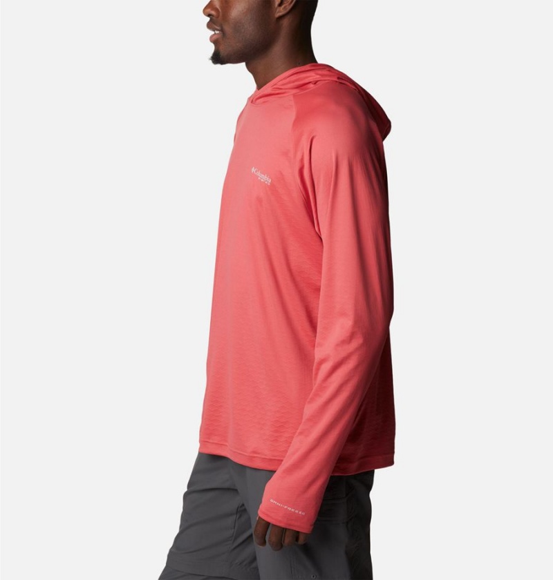 Columbia PFG Zero Rules Ice Men's Hoodie Red | LXYKIN-092