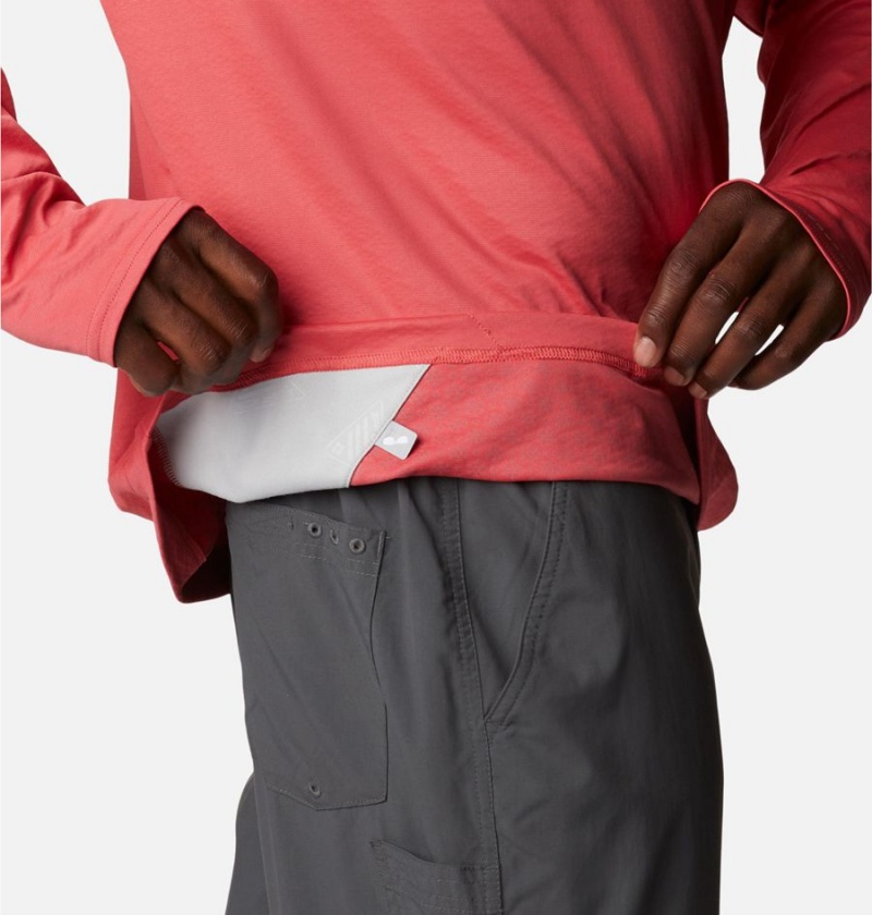 Columbia PFG Zero Rules Ice Men's Hoodie Red | LXYKIN-092