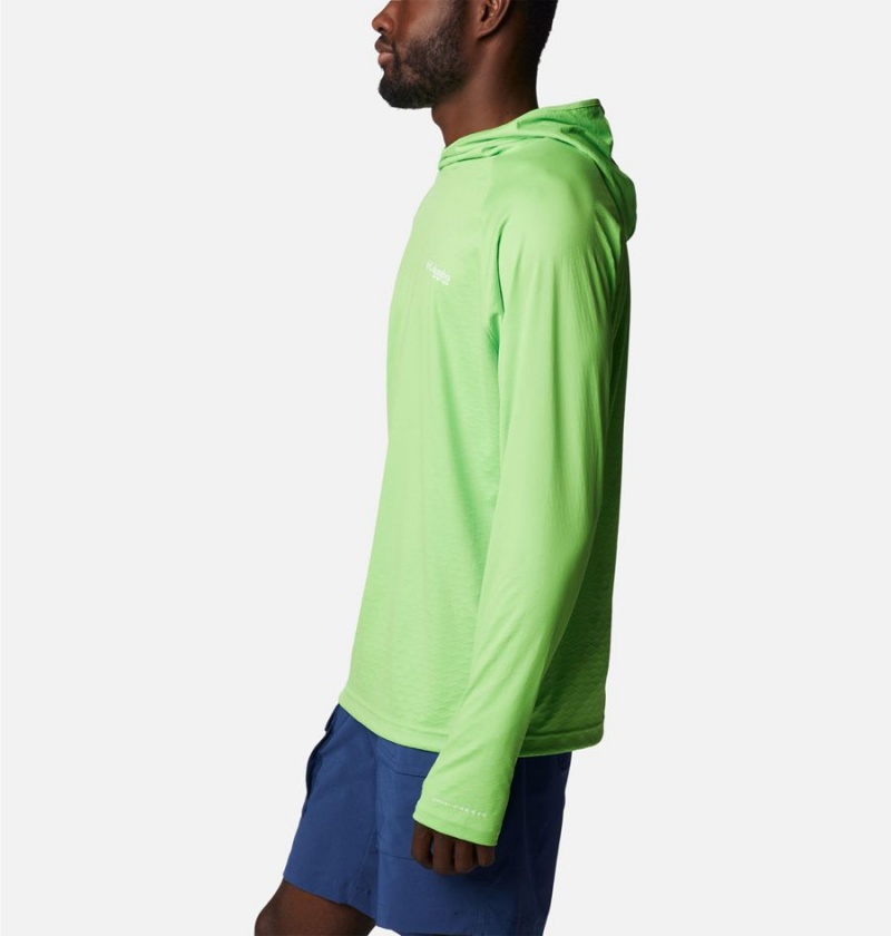 Columbia PFG Zero Rules Ice Men's Hoodie Green | UBXAEH-074