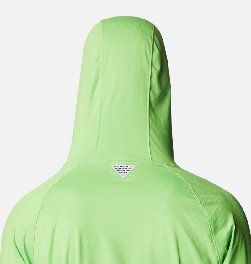 Columbia PFG Zero Rules Ice Men's Hoodie Green | UBXAEH-074