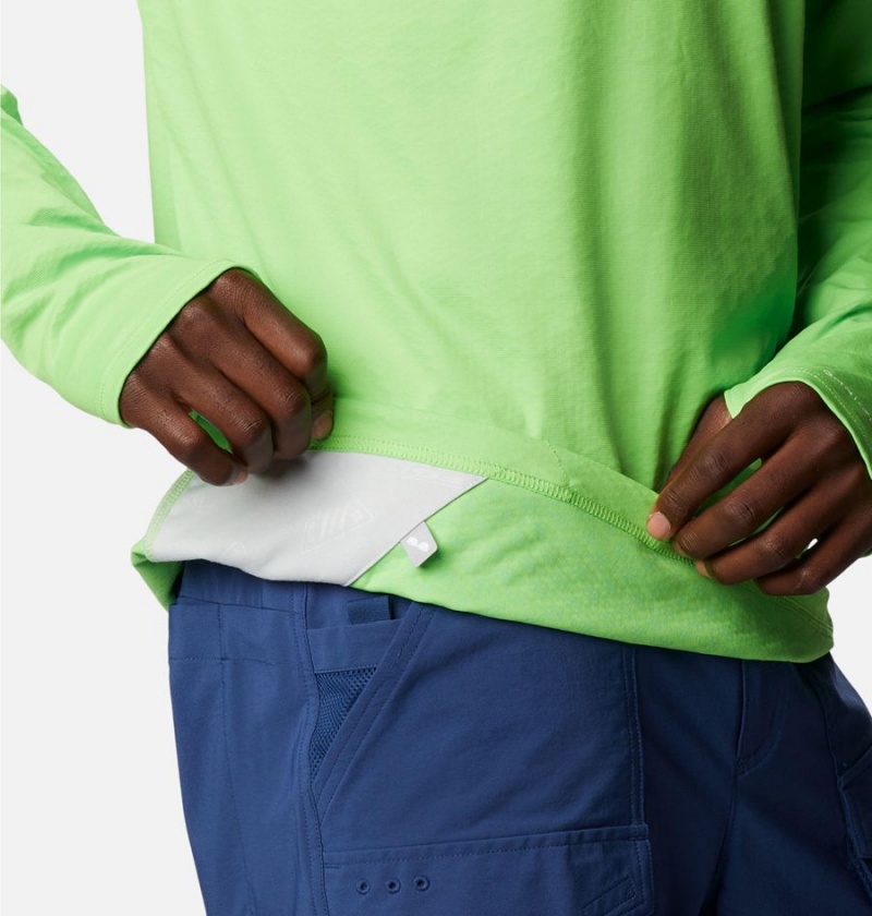 Columbia PFG Zero Rules Ice Men's Hoodie Green | UBXAEH-074
