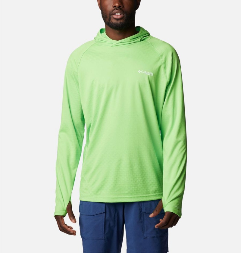 Columbia PFG Zero Rules Ice Men\'s Hoodie Green | UBXAEH-074