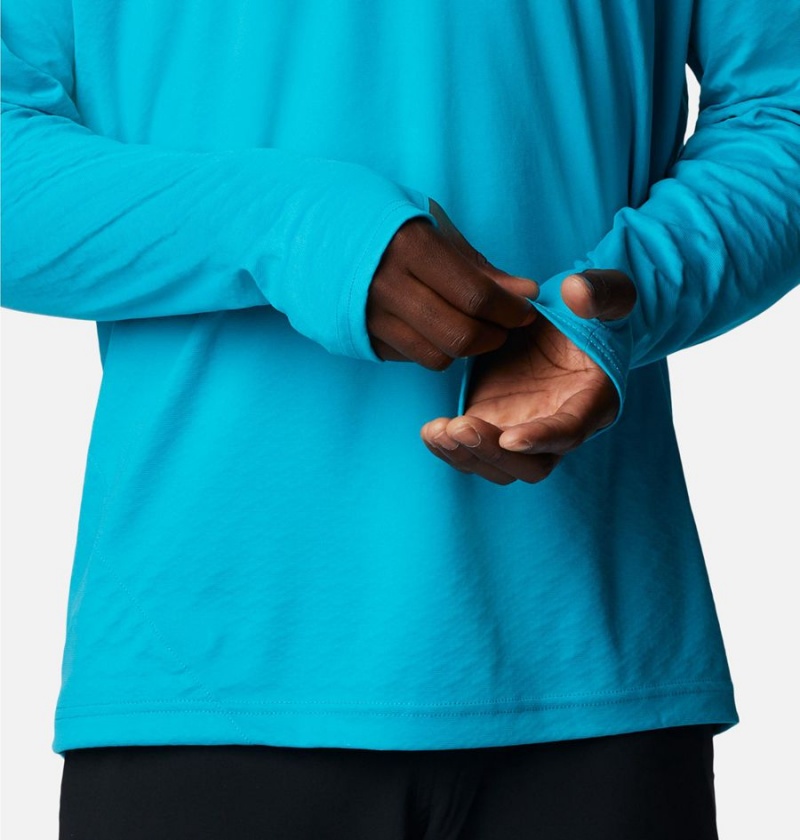 Columbia PFG Zero Rules Ice Men's Hoodie Turquoise | SAZORT-920