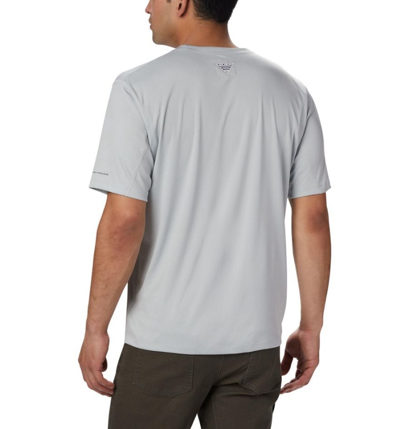 Columbia PFG Zero Rules Short Sleeve Men's T-Shirt Grey | MYNXQG-320
