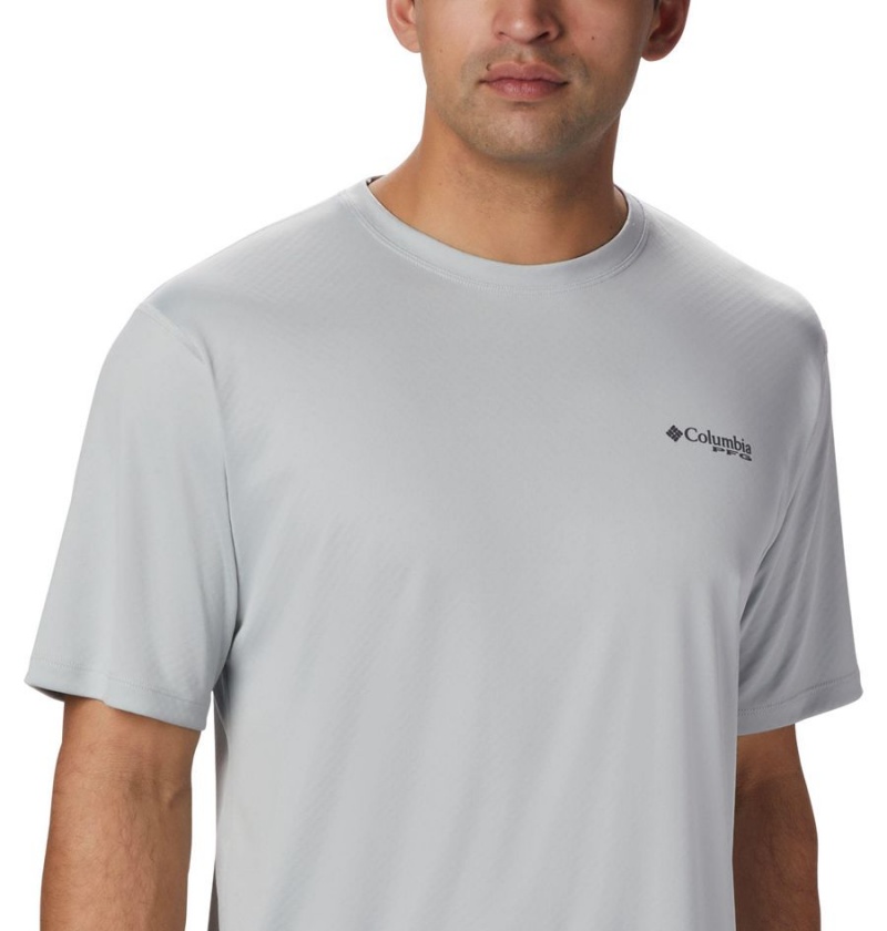 Columbia PFG Zero Rules Short Sleeve Men's T-Shirt Grey | MYNXQG-320