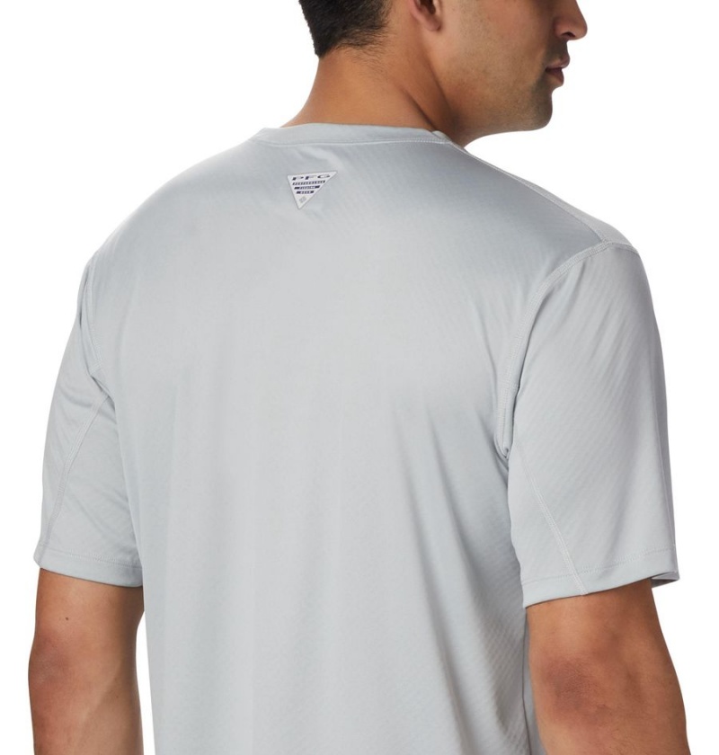 Columbia PFG Zero Rules Short Sleeve Men's T-Shirt Grey | MYNXQG-320