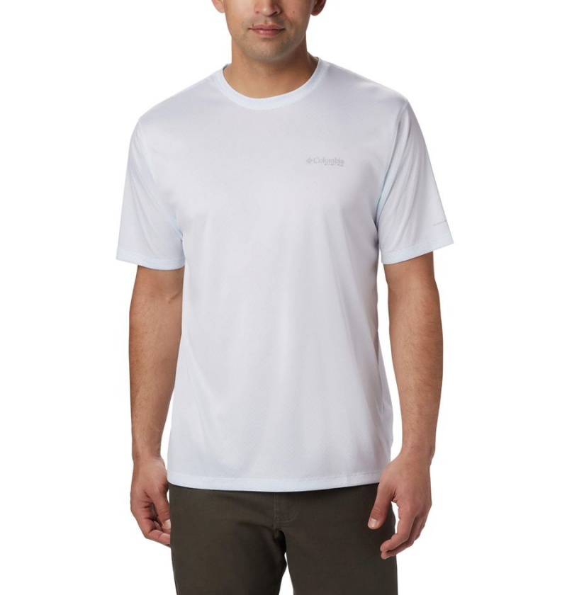 Columbia PFG Zero Rules Short Sleeve Men\'s T-Shirt White | IRVTLM-846