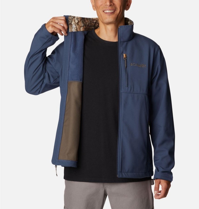 Columbia PHG Ascender Men's Softshell Jackets Blue | SQTVDG-420