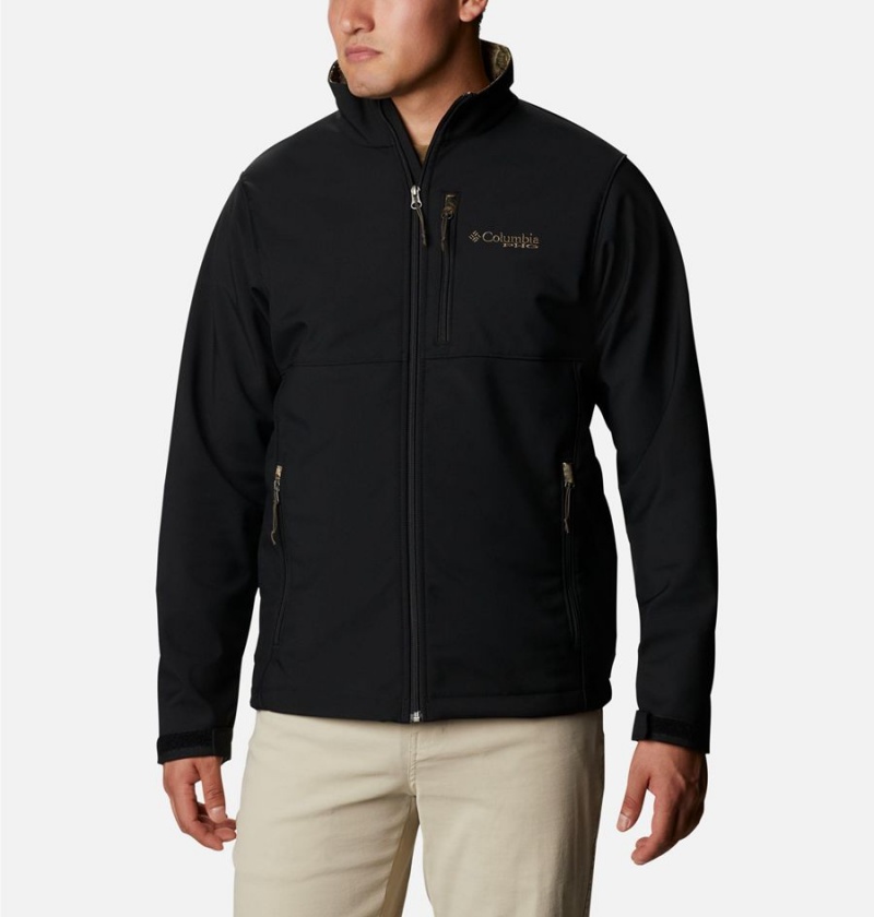 Columbia PHG Ascender Men\'s Softshell Jackets Black | CUOKMG-067
