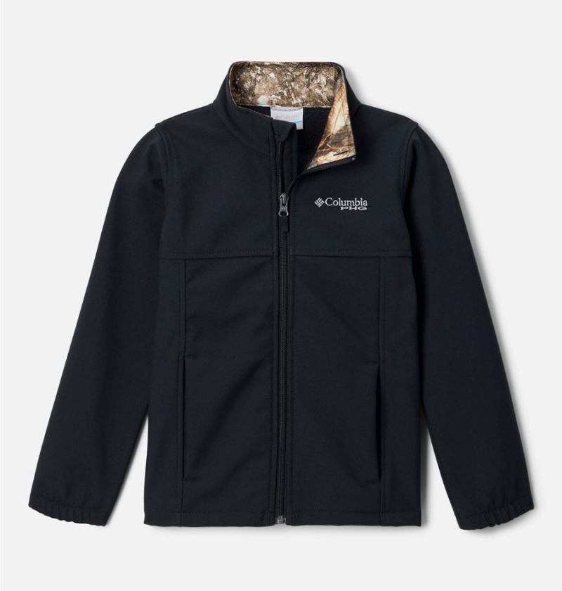Columbia PHG Ascender Softshell Kids\' Jacket Black | ZHXBNP-985