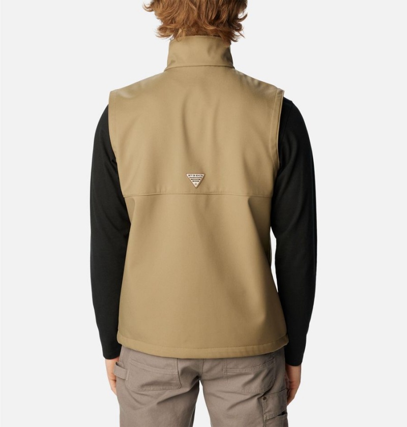 Columbia PHG Ascender Softshell Men's Vest Brown | RTCFOG-752