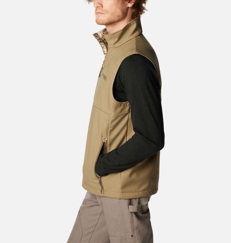 Columbia PHG Ascender Softshell Men's Vest Brown | RTCFOG-752