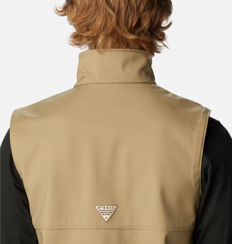 Columbia PHG Ascender Softshell Men's Vest Brown | RTCFOG-752