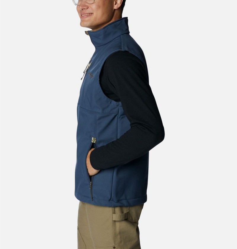 Columbia PHG Ascender Softshell Men's Vest Blue | THDFNR-852