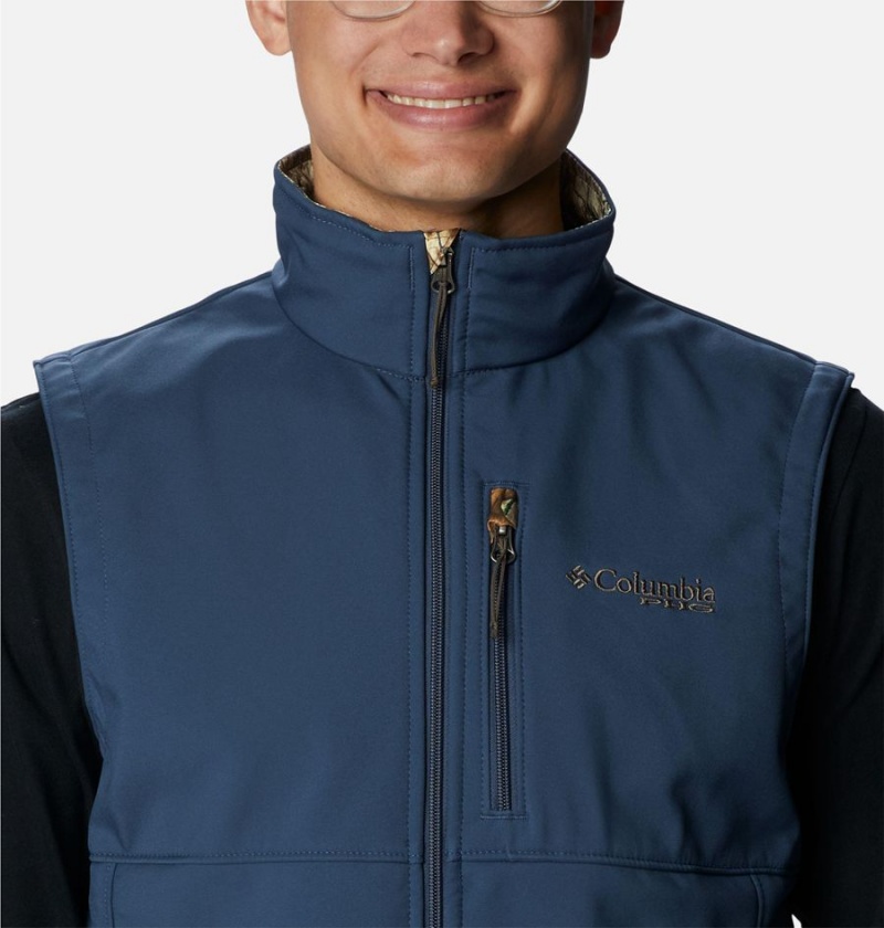 Columbia PHG Ascender Softshell Men's Vest Blue | THDFNR-852