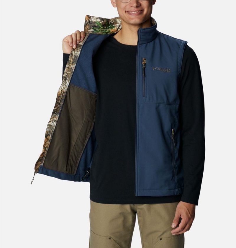 Columbia PHG Ascender Softshell Men's Vest Blue | THDFNR-852