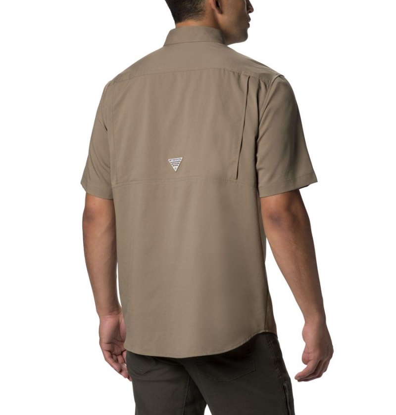 Columbia PHG Bucktail Short Sleeve Woven Men's Shirt Brown | UCVALM-752
