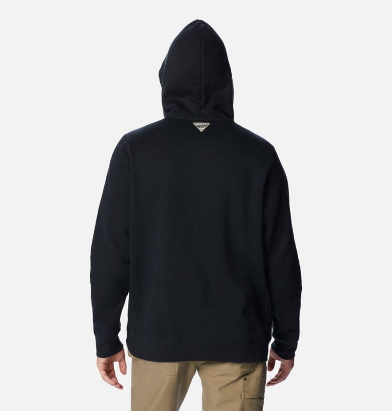 Columbia PHG Game Flag II Men's Hoodie Black | FUDABN-721