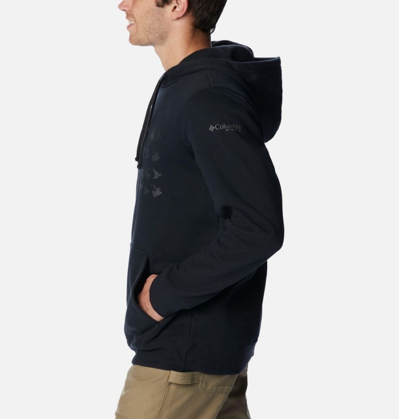 Columbia PHG Game Flag II Men's Hoodie Black | FUDABN-721