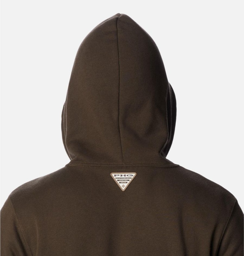 Columbia PHG Game Flag II Men's Hoodie Brown | ISUVYF-941