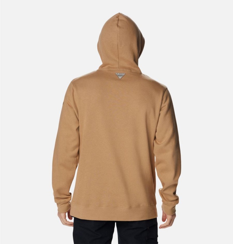 Columbia PHG Game Flag II Men's Hoodie Brown | ACGVHT-429