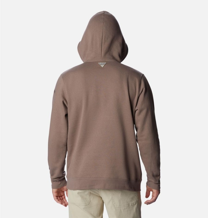 Columbia PHG Game Flag II Men's Hoodie Grey | SQKELG-943