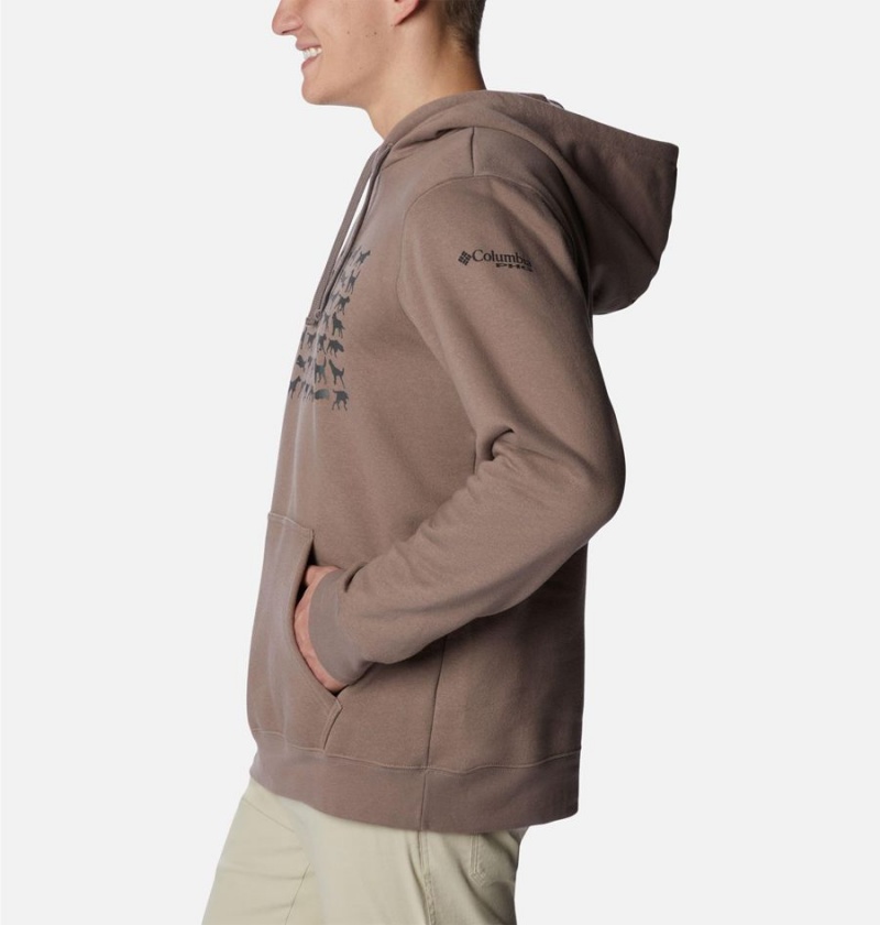 Columbia PHG Game Flag II Men's Hoodie Grey | SQKELG-943