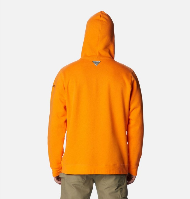 Columbia PHG Game Flag II Men's Hoodie Orange | UCRJOF-935