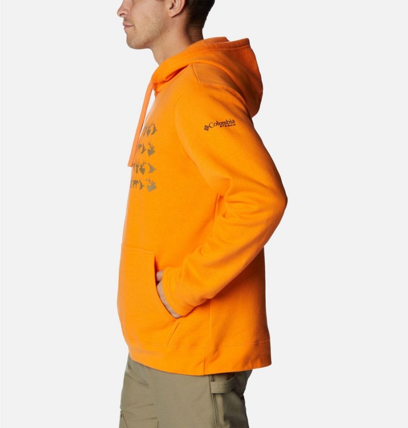 Columbia PHG Game Flag II Men's Hoodie Orange | UCRJOF-935