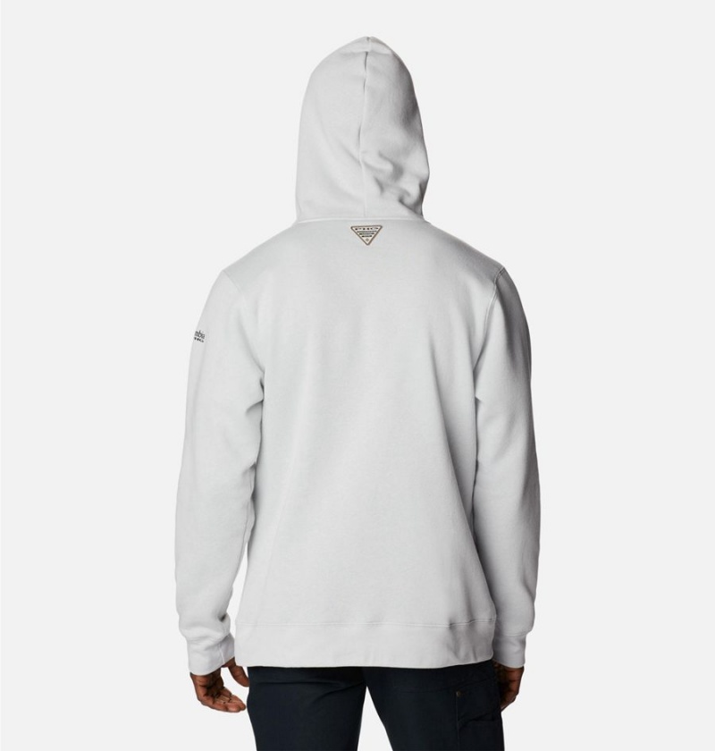 Columbia PHG Game Flag II Men's Hoodie White | GZNJCH-138