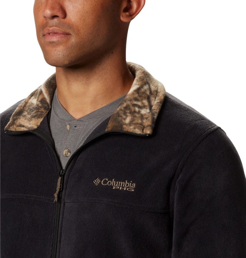 Columbia PHG Men's Fleece Jacket Black | JKYLVE-638