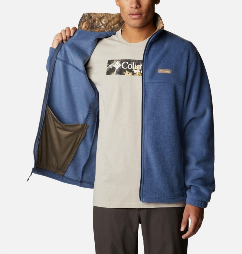 Columbia PHG Men's Fleece Jacket Blue | KHYFXR-647