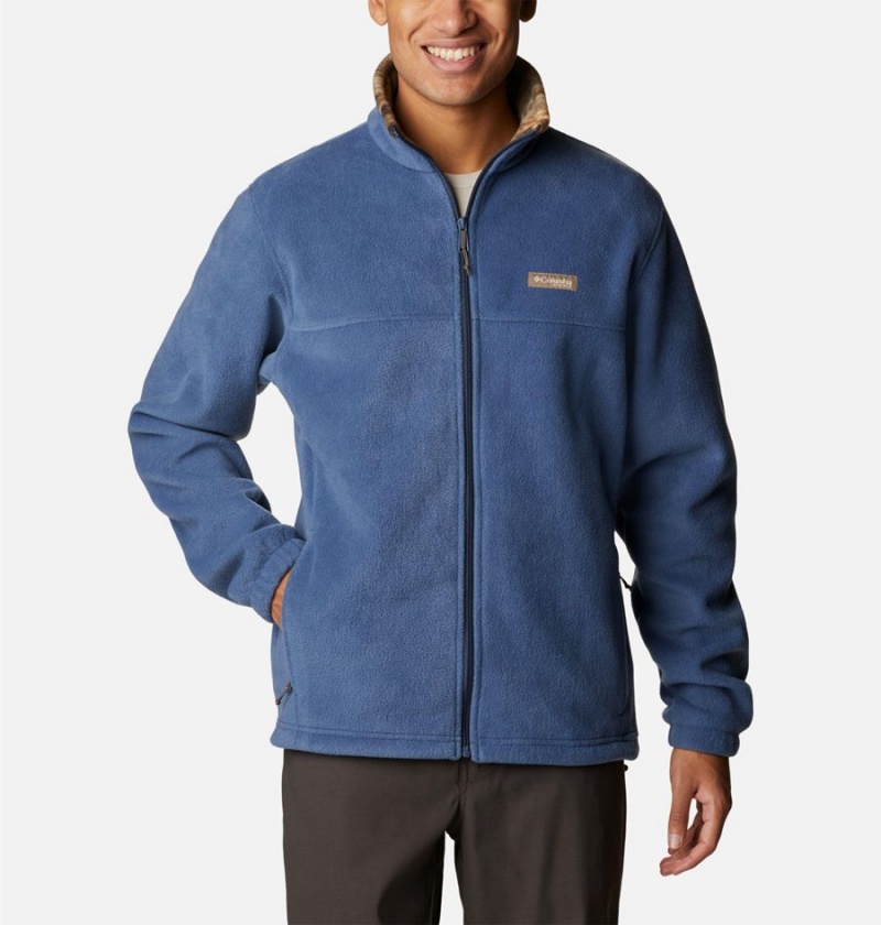 Columbia PHG Men\'s Fleece Jacket Blue | KHYFXR-647