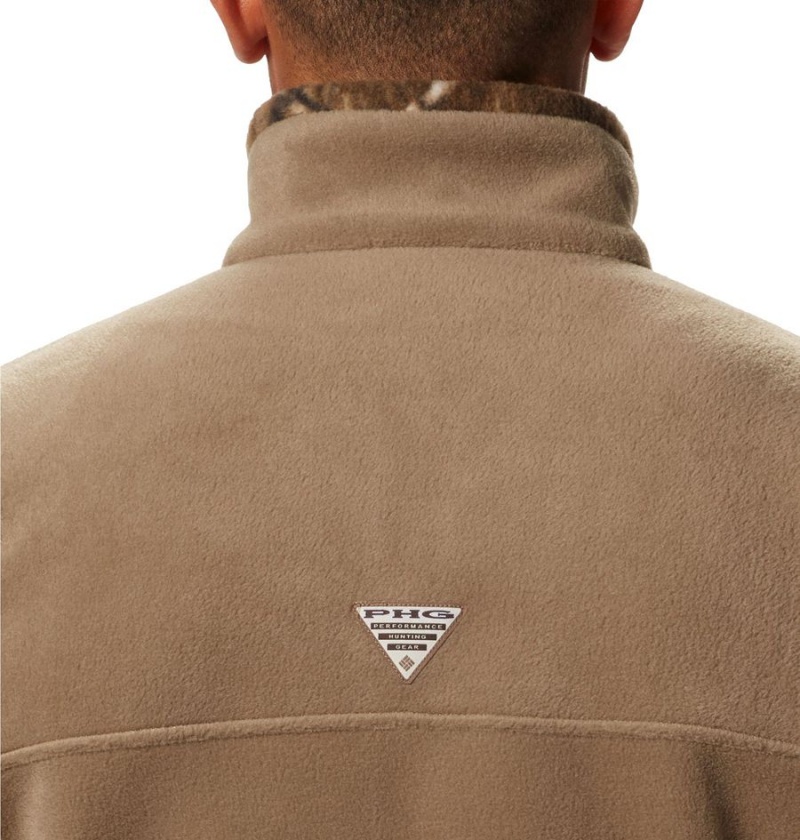 Columbia PHG Men's Fleece Jacket Brown | MQXTPA-456