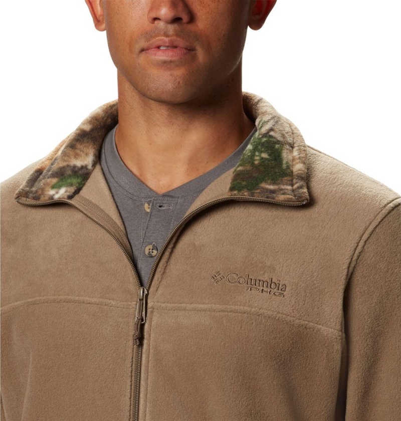 Columbia PHG Men's Fleece Jacket Brown | MQXTPA-456