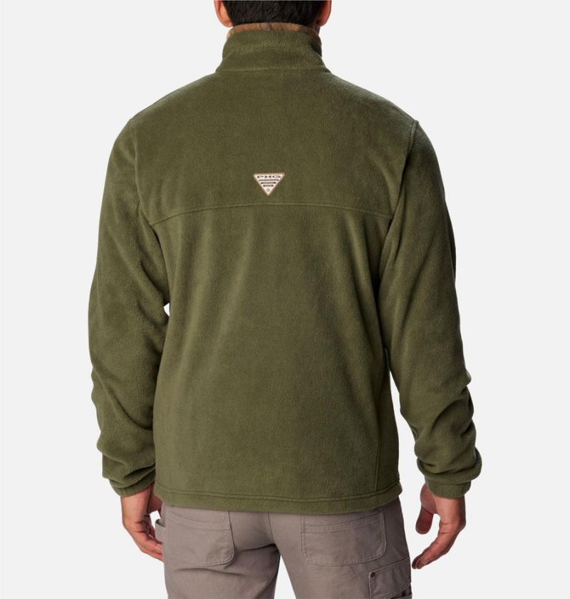 Columbia PHG Men's Fleece Jacket Olive | PEMBXZ-641