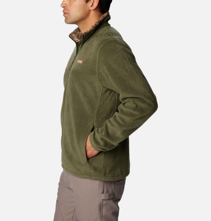 Columbia PHG Men's Fleece Jacket Olive | PEMBXZ-641